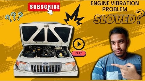 Bolero Engine Vibration Problem Solved||bolero power plus engine vibration problem solved. 👍