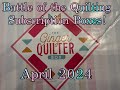 Battle of the quilting subscription boxes  ginger quilter  april 2024 unboxing