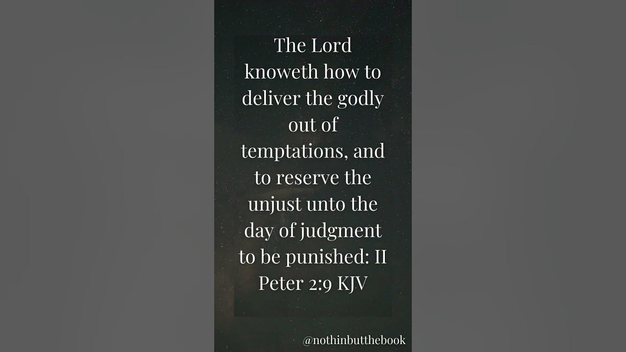 shorts-bible-bibleverse-verse-of-the-evening-ii-peter-2-9-kjv-youtube