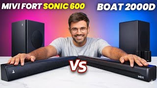 Mivi Fort Sonic 600 vs Boat Avante 2000D Soundbar Comparison Review | Under 8000 | Buying Guide