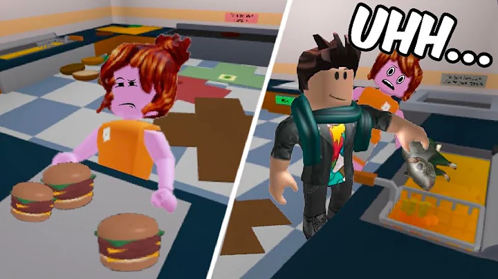 working at a burger restaurant with really smart c...