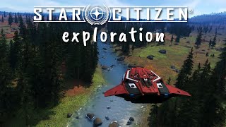 Star Citizen Relaxing Longplay - Peaceful Lush River Valley Exploration (No Commentary)