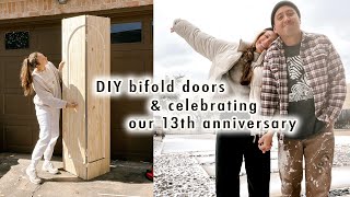DIY bifold doors + celebrating our 13th anniversary | XO, MaCenna Vlogs