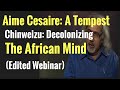 Aime Cesaire: A Tempest & Chinweizu: Decolonizing the African Mind| Edited Webinar & Q & A