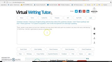 virtualwritingtutor grammer checker