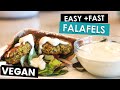 Healthy FALAFEL TZATZIKI Vegan Oil Free 