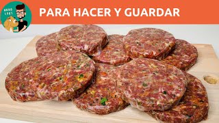 Cómo Hacer Hamburguesas Caseras para Congelar / Súper Prácticas! / MONO 1981