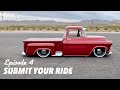 Bagged 1955 Chevy Truck On Mob Steels Wheels