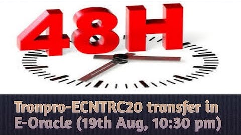 TRONPRO-ECNTRC20 (ECN transfer) in E-Oracle