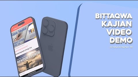 Bittaqwa App Demo | Video Kajian Screen