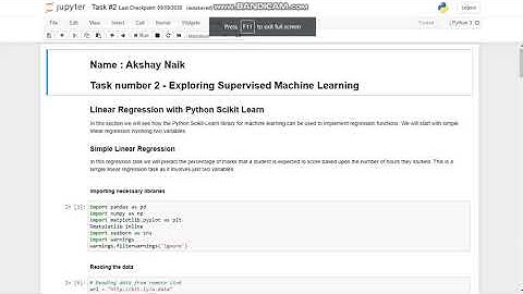 Task 2 - To Explore Supervised Machine Learning.