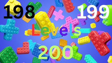 How to Beat Level 198, 199 and 200 Color Block Jam?