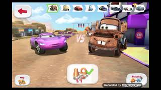 Cars Fast As Lightning Holley Shiftwell Vs Mater Race