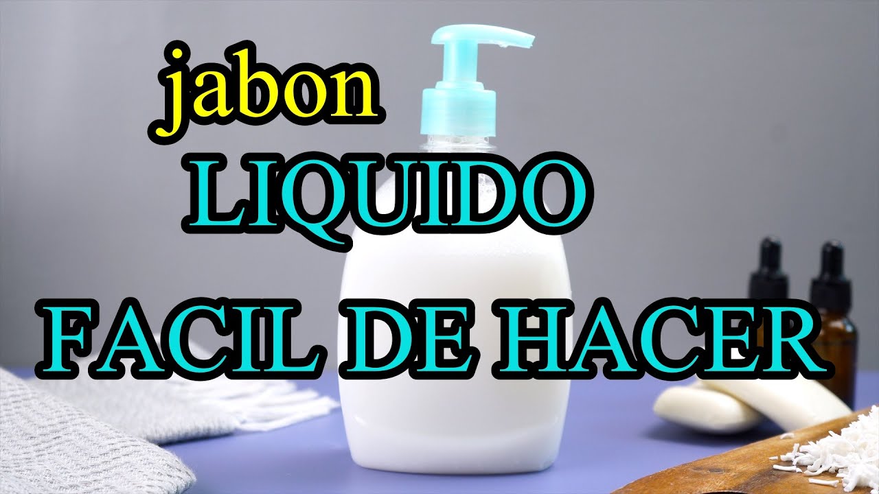 Tutorial jabón líquido de glicerina  Jabones, Jabón líquido de manos, Jabon  liquido
