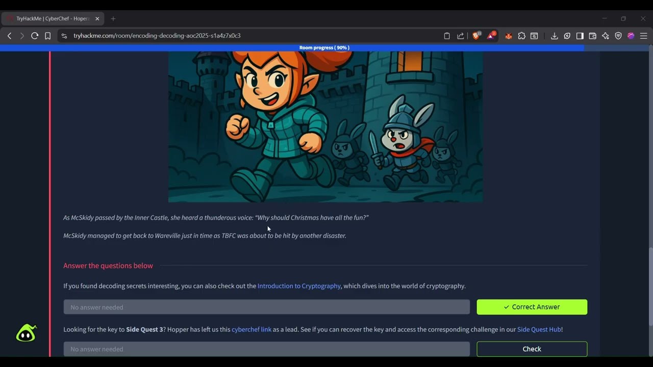 AoC 2025 Side Quest 3 Key Walkthrough | CyberChef - Hoperation Save McSkidy | TryHackMe
