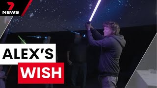 Teen Star Wars fan battling cancer given the chance to create his own lightsaber | 7 News Australia