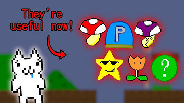 Syobon Action, but I made power-ups useful! [Cat Mario Modding]
