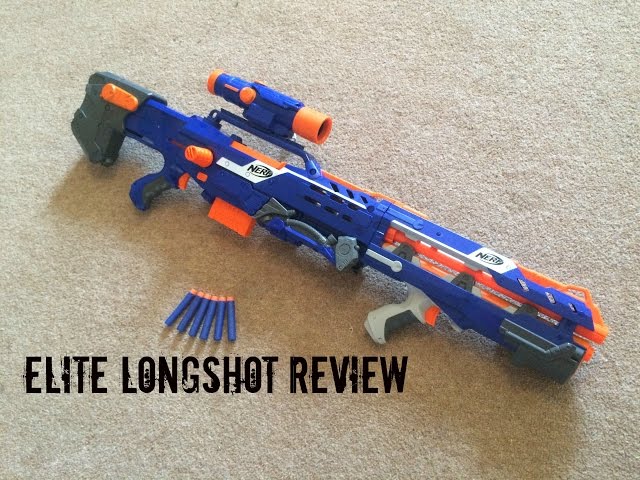 REVIEW] Nerf Elite Longshot CS-6 Unboxing, Review, & Firing Test