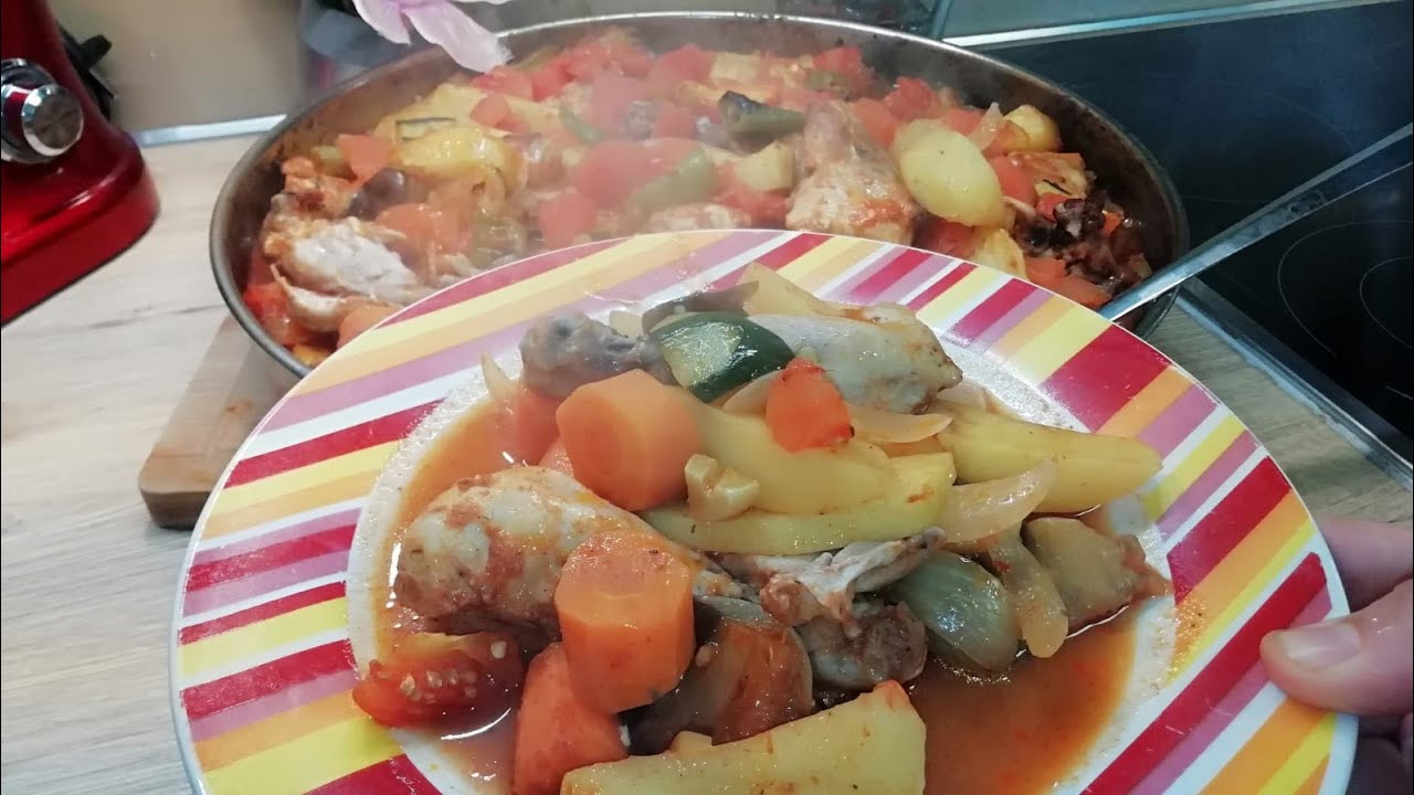 Çok lezzetli: Tavuklu sebze Tava???? çok kolay bir yemek tarifi????