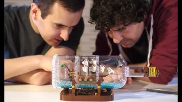 Ship in a Bottle LEGO Designer video | LEGO Ideas | 21313