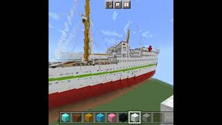 Minecraft making titanic+britanic+carpatanic #shorts