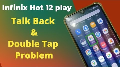 Infinix Hot 12 play Talkback setting | Infinix talkback off | infinix ka double tap activate off kre
