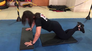 FLEXÃO DE BRAÇO C/APOIO E JOELHO NO CHÃO