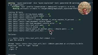 How the cheese was made: Running Tests - Chapter 11.2 Rust Book [Uncut]