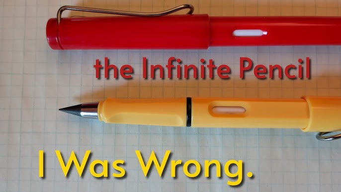 Inkless Pencils Eternal,Everlasting Magic Pencil with Eraser,Unlimited  Writing, Reusable Infinity Pencil, NO-Sharpening Pencils for Writing