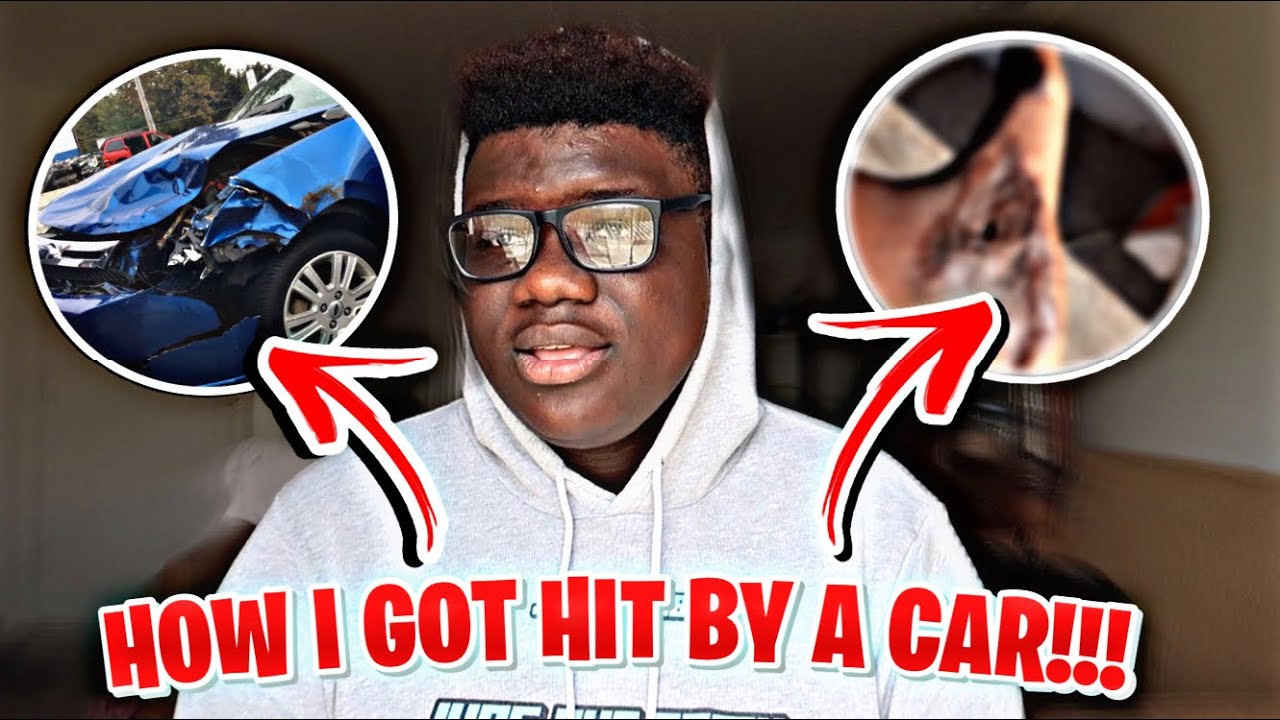 HOW I GOT HIT BY A CAR IT WAS A HIT AND RUN | **INJURY FOOTAGE ...