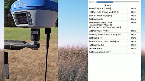 Stonex Cube A - Connecting to the Base