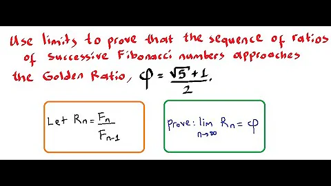 Ratio of two successive Fibonacci number is Golden Ratio (φ)