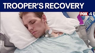 Family gives update on injured Texas state trooper