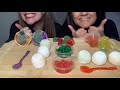 ASMR FULL OF SWEETS, MOCHI ICE CREAM, BOBBA, LIVESAVERS CANDY AND BUBBLE TEA (eating sound)