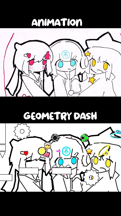 Next door:Animation and Geometry Dash | #shorts #geometrydash