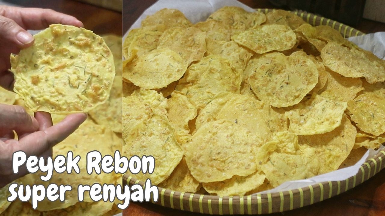 Peyek rebon super renyah dengan kombinasi tepung favorit