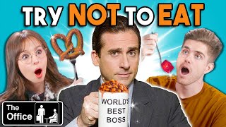 Try Not To Eat Challenge  The Office Foods | People Vs. Food