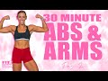 30 Minute Abs and Arms Workout | Fit & Strong At Home - Day 2