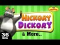 Hickory Dickory Dock | Wheels On The Bus Popular 3D Nursery Rhymes for Children - KidsOne