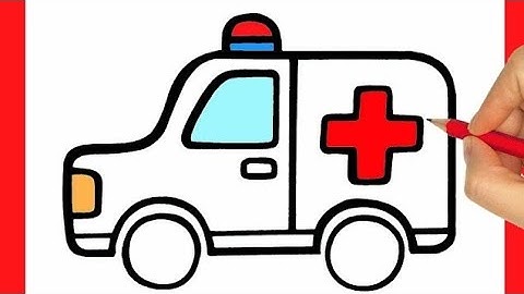 HOW TO DRAW A AMBULANCE EASY STEP BY STEP