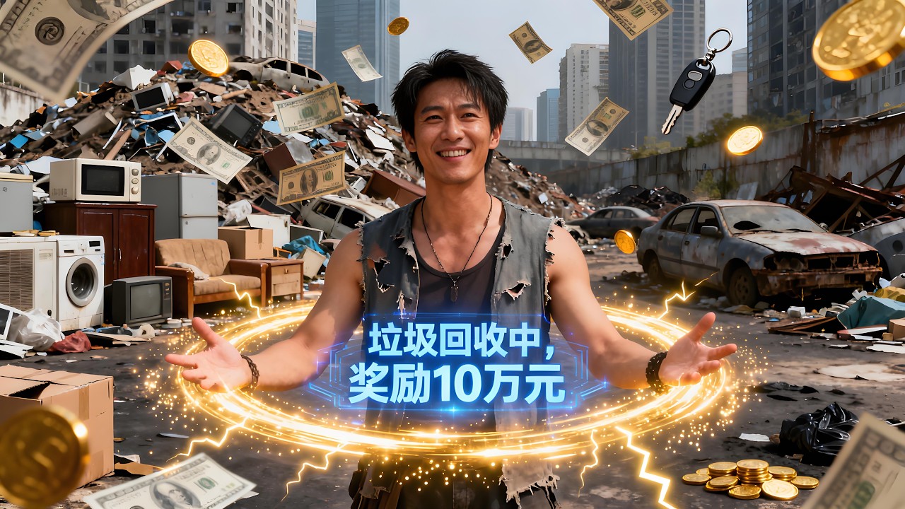 【完結】🔥撿垃圾瞬間入賬10萬元？我靠撿垃圾返現系統走上人生巔峰