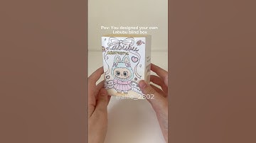 Aesthetic Labubu blind box 🎀 #labubu #blindbox #unboxing #squishy #papersquishy #asmr #papercraft
