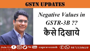 Negative Values in Table 4 of GSTR 3B