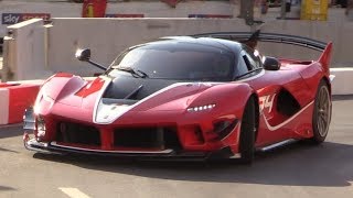 During the first edition of f1 milan festival giancarlo fisichella
took brand new ferrari fxx-k evo number 54 on streets city,for what
pro...