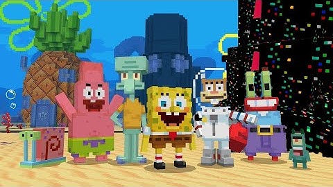 Pibby Glitch VS Bikini Bottom in minecraft // Pibby Glitch the attack of Apocalypse