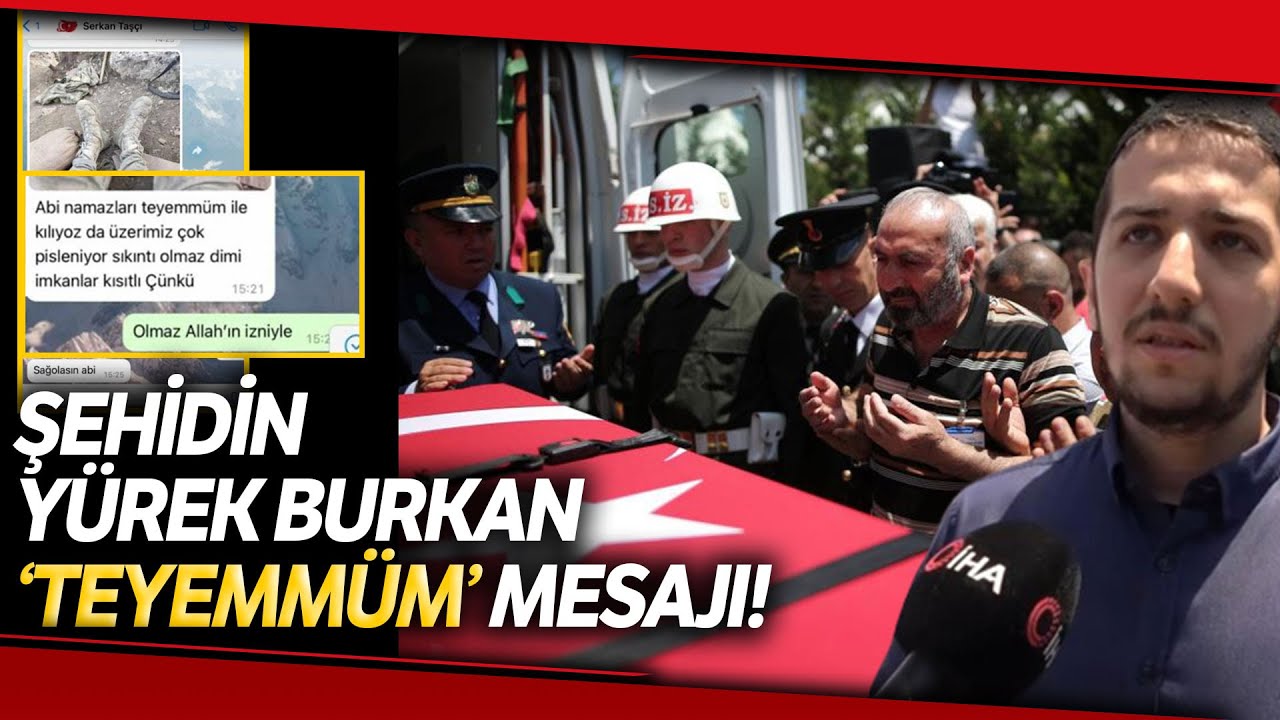 Bursalı Şehit Piyade Uzman Çavuş Serkan Taşcı'dan Geriye Yürek Burkan Mesaj Kaldı