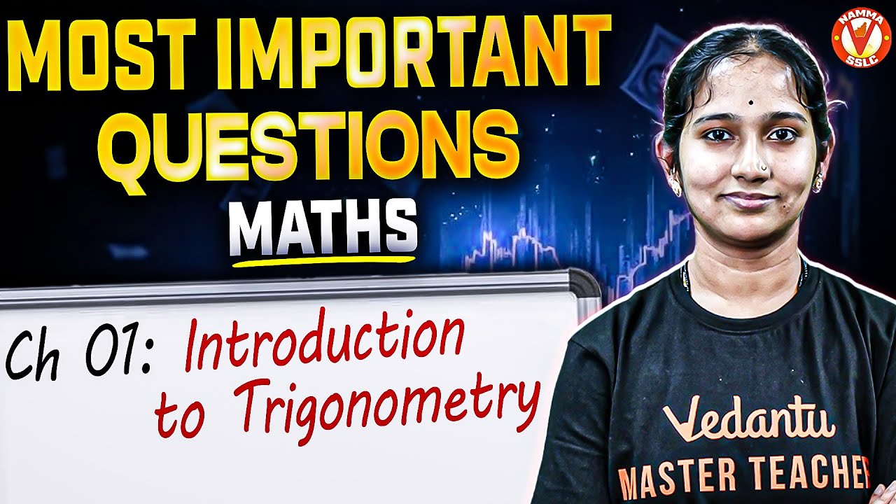 Most Important Questions - Introduction to Trigonometry 🔥| SSLC Maths | Vaishnavi Mam