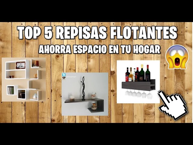 Aligera el espacio con estantes flotantes