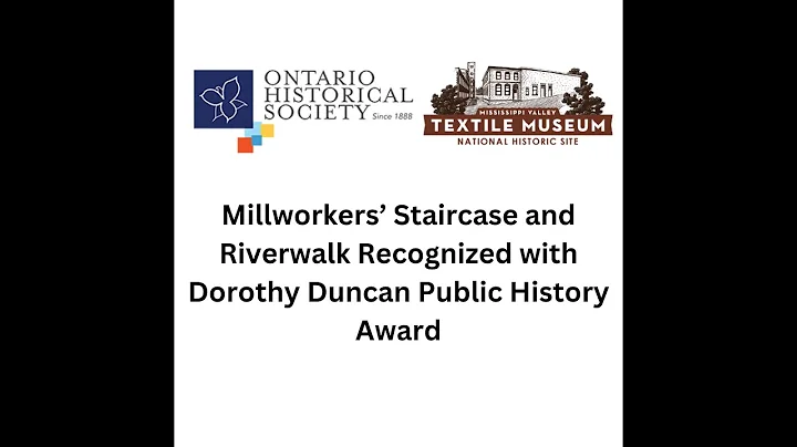 Millworkers Staircase and Riverwalk Recognized wit...