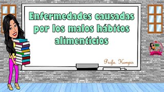 Diseases caused by poor eating habits